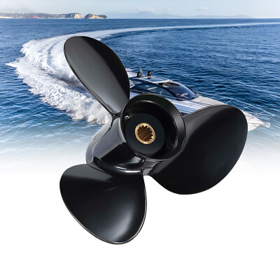 12.25 x 15 Aluminum Boat Propeller Fit Evinrude 40-75hp 13 Spline 12 1/4 x 15