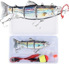 Robotic Swimming Fishing Lure 5.12'' USB Rechargeable with LED Light -  Quality