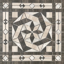 36" x 36" Tile Medallion Mosaic - Daltile Articulo tile series