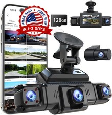 C mara De Tablero 5G Para Coche 4 Canales Dash Cam Delantera, Trasera y Interior