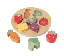 Image of Orange Tree Toys 5-a-Day Veggie Puzzle – Wooden Educational Toy NEW