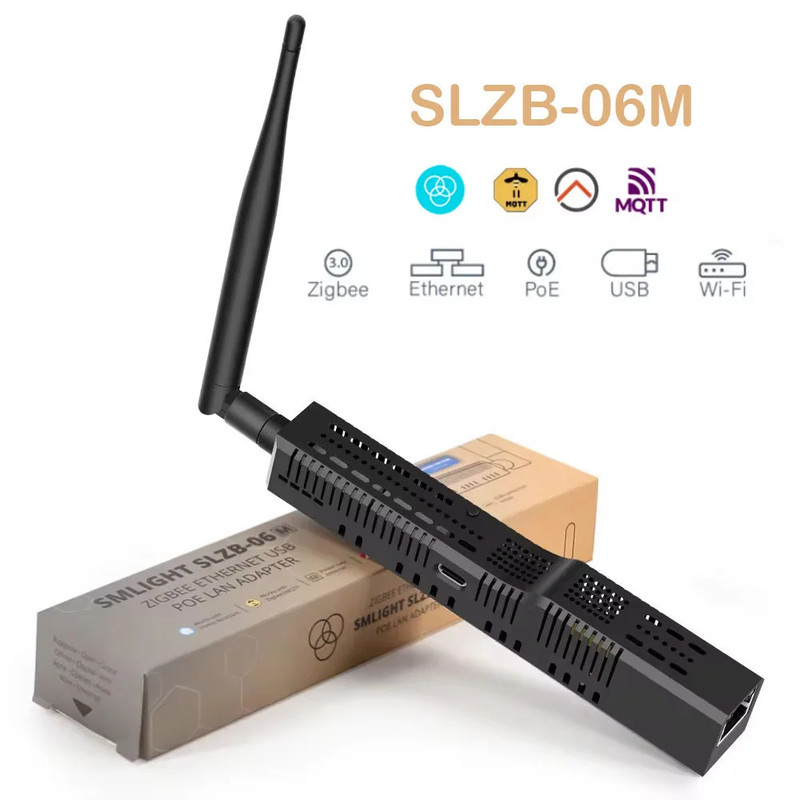 SMLIGHT SLZB-06 Zigbee 3.0 Smart Home Hub WiFi USB Ethernet Gateway Coordinator