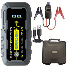 Portable 1500A Car Jump Starter Power Bank Emergency Battery Charger 12V Jumper