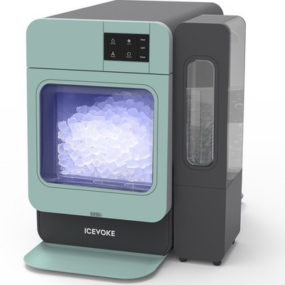 Countertop Nugget Ice Maker with Side Water Tank, 45 lbs/Day Soft Chewable Ice
