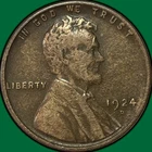 1924-D Lincoln Wheat Cent Very Fine VF Coin #37011