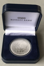 Norway 100 Kroner 2005 100 Year Anniversary - 1 Oz Silver - With Box and COA
