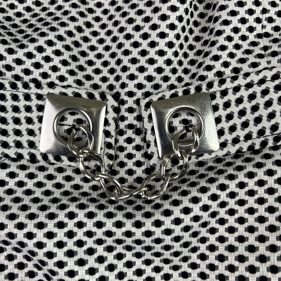 MUSE Dress Women's Size 8 Sheath Black White Mod Career Cowl Neck 60s Office - Image 3 of 4