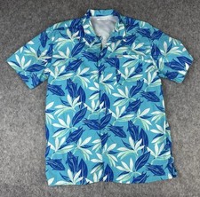 Columbia PFG Shirt Hawaiian Fish Print Vented Fishing Men  s Size Small