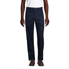 NEW Lands' End Men's Size 40x 31 Traditional Fit Radiant Navy Cotton Blend Chino