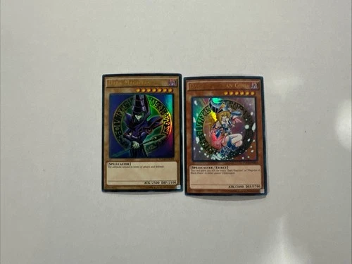 Yugioh Dark Magician & Girl YGLD-ENB03 ENC09 Ultra Rare Holo Near Mint - product listing photo
