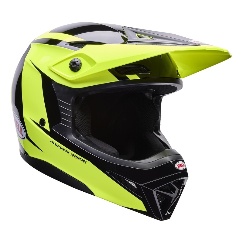 Casque BELL Youth MX-10 Mips en polycarbonate haute résistance Talon Yellow Black