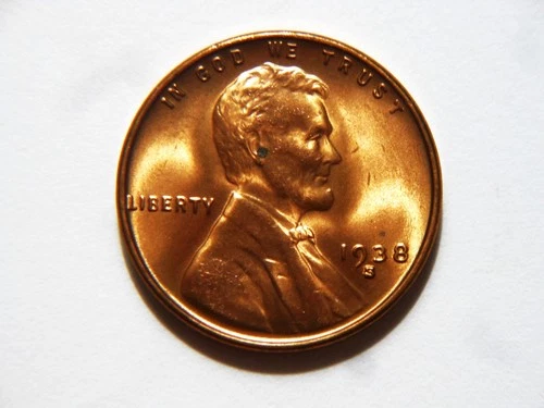 New Listing1938-S CH BU+ (Red) Lincoln Wheat Cent,  Nice *Higher Grade* Coin to Collect
