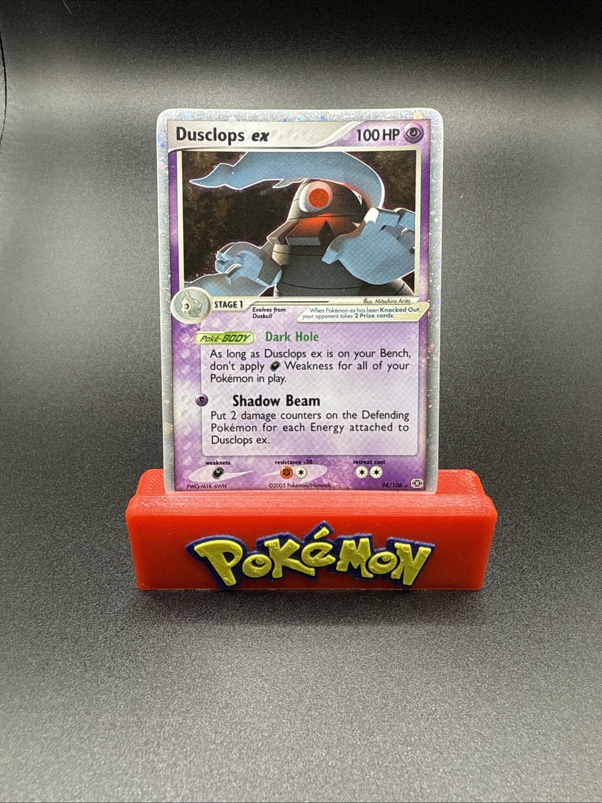 Pokemon EX Dusclops-EX 94/106 Rare Holo Card Emerald Near Mint