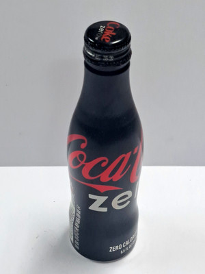 Black Coca-Cola Zero Aluminum Bottle 2011 Sealed 8 1/2 oz coke collectible