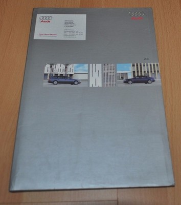Audi A6 Brochure Prospekt 2001 4/01 Russian Edition Folder