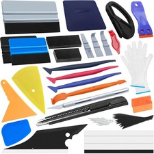 Arayker 27 Pcs Car Vinyl Wrap Applicator Tool Kit Vehicle Wrap Kit Automoti...