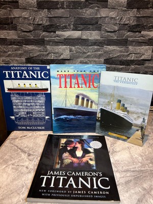 Titanic 4 Book Bundle, Exhibition, Anatomy,James Camerons, Make Your Own