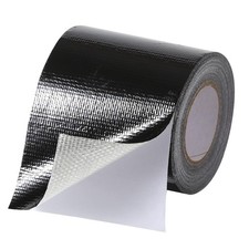 RV Awning Repair Tape: 3" x 30FT Black Fabric Heavy Duty Waterproof Patch Kit fo
