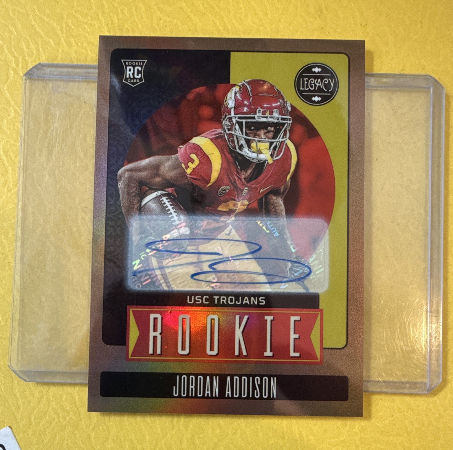 Panini Legacy 2023 Jordan Addison Rookie Auto 79/100 #164 USC Trojans