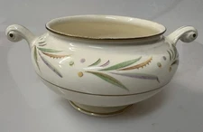 Antique Decorative Bowl with Floral Design 6.5x3” Egg Shell Made in USA