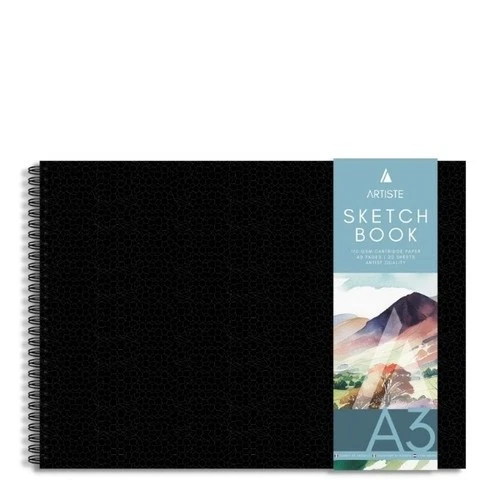 A3 / A4 Hardback Sketch Book/  170 Gsm Cartridge Paper / SpiralBound / Bulk Buy