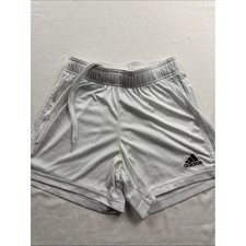 Adidas Kids White Squadra 21 Soccer Shorts DW9147 Boys Girls Size XS 4-6