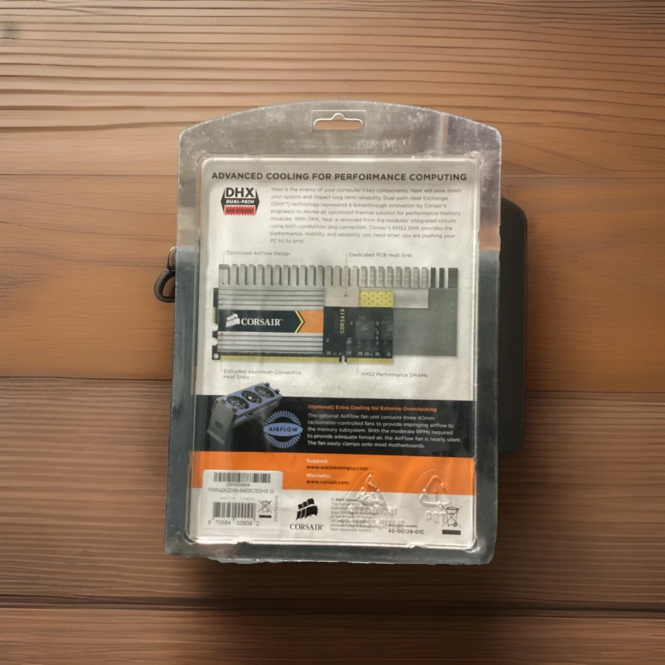 Corsair CM2X1024-6400C5DHX XMS2-6400 Ram Kit ver 2.3 - 2x1GB DDR2 Kit - Image 2 of 2