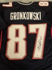 ROB GRONKOWSKI GRONK Signed New England Patriots NFL CUSTOM JERSEY COA Auto 🔥