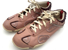 Womens Shoes Marc Ecko Red Sz 7.5 Pink Sneakers W/ Chain Detail Logo