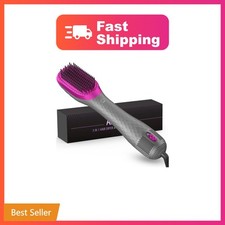 APOKE Hair Dryer Straightener Brush Gray