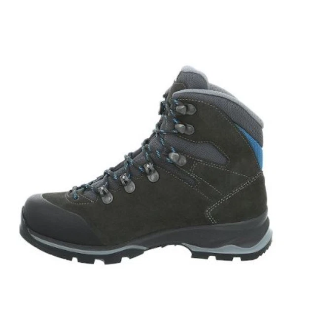 Botas de senderismo/trekking LOWA® 10 Badia GORE-TEX® para mujer en antracita/azul Foto 2 de 4