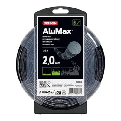 OREGON Profi Mähfaden AluMax 2,0mm x126m Trimmerfaden  NYLIUM SILENCIO