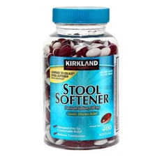 Kirkland Stool Softener 400 Softgels Docusate Sodium 100mg Gentle Relief
