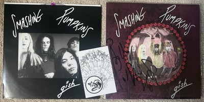 THE SMASHING PUMPKINS *Gish* Billy Corgan - SIGNED -Splatter Vinyl LP-AUTOGRAPH