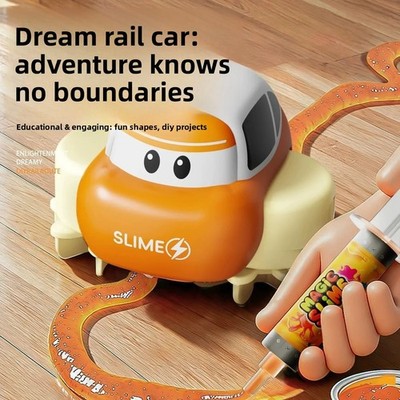 DIY Slime Track Toy Car Rechargeable Educational Creative Stem Activity for Kids