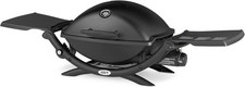 Image of Weber Q2200 Gas Grill, 54 x 39 cm Grilling Surface, 1 Burner, with Fold-Out Side