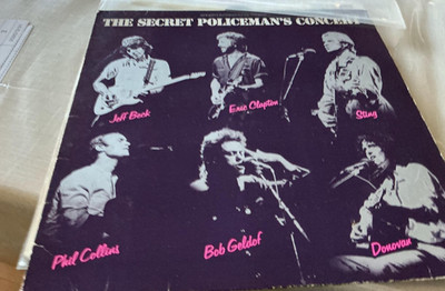 Sting, Clapton, Collins, B.Geldorf - LP THE SECRET POLICEMAN'S Concert    