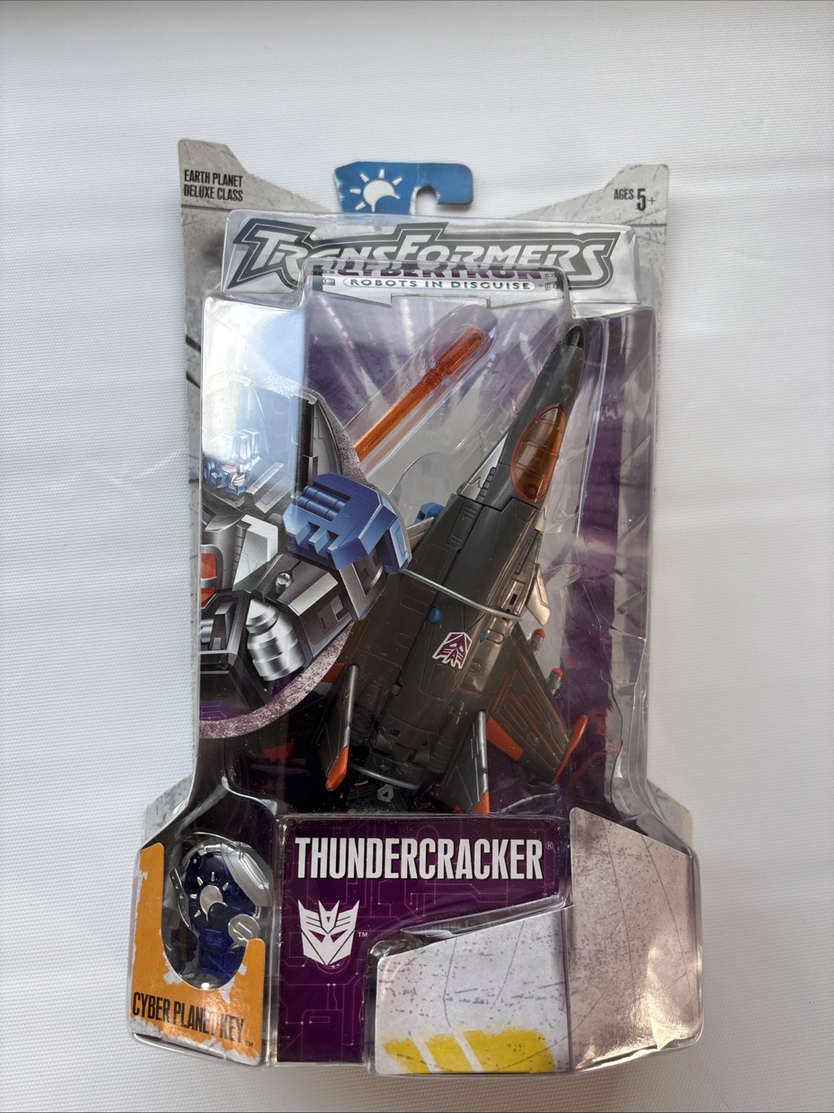 Transformer Cybertron Thundercracker Deluxe Class Action Figure NEW 2005 Nice!