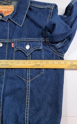 Levi's Vintage 2003 Type 1 Denim Trucker Jacket Men's XL Blue Made