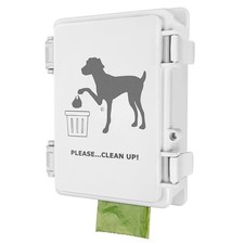 Dog Poop Bag Dispenser Wall Mounted Waterproof Outdoor Pet Waste Bags Dispenser