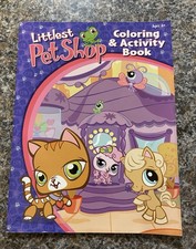 LPS Littlest Pet Shop Coloring  Activity Book Unused 2009 Hasbro Bendon New USA