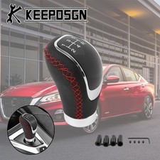 Car Manual Gear Shift Knob 5 Speed Leather Black Red Protector For Nissan Altima Car Manual Gear Shift Knob 5 Speed Leather Black Red Protector For Nissan Altima