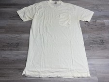 Vintage Y2K White Blank Selvedge Pocket T-Shirt Farm Grunge Mens Sz M White FOTL