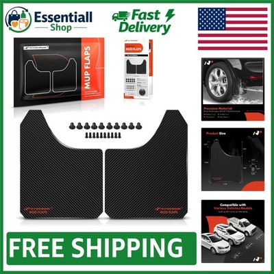 Durable 2-Pack Universal Mud Flaps - Heavy-Duty Protection for Trucks & SUVs