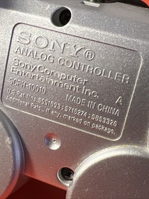 Sony PlayStation 2 DualShock Controller: Model SCPH-10010, OEM, Silver (Tested)