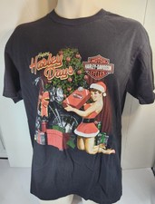 Harley-Davidson 2011 Retro Christmas Pinup Girl Motorcycle Marion Indiana Large