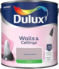 Dulux Silk Emulsion Paint for Walls and Ceilings - Dusted Fondant 2.5 Litres