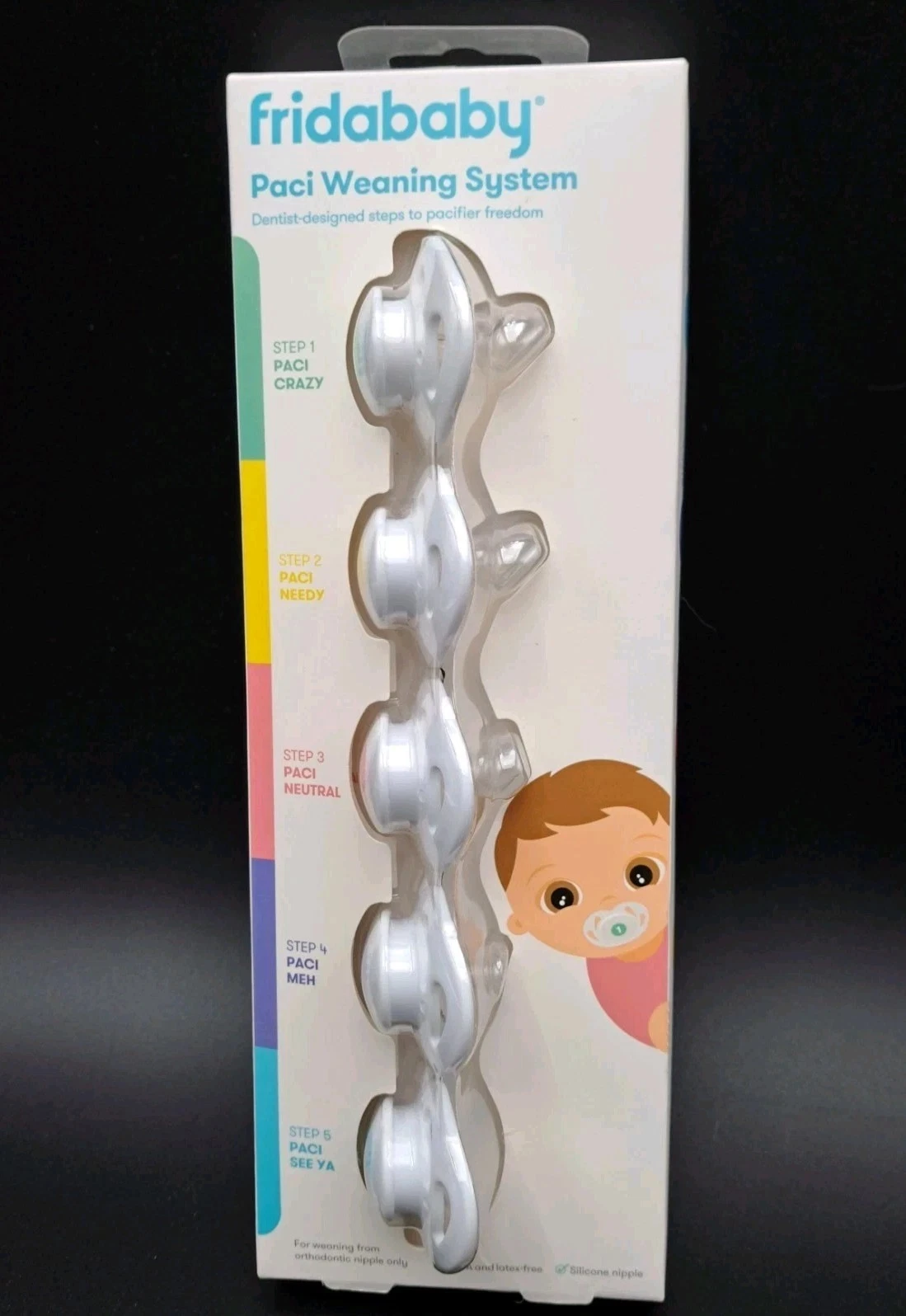 FridaBaby 5 Step Paci Pacifier Weaning System Dentist Designed New In Package