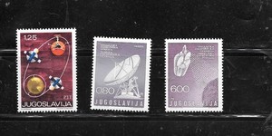 YUGOSLAVIA SC#1046  1214-5 1971-4 SPACE MNH XF OLD COMMEMORATIVE STAMP SET