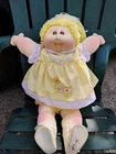 Cabbage Patch Kids Soft Sculpture Little People Doll Lemon Single Pony 1984